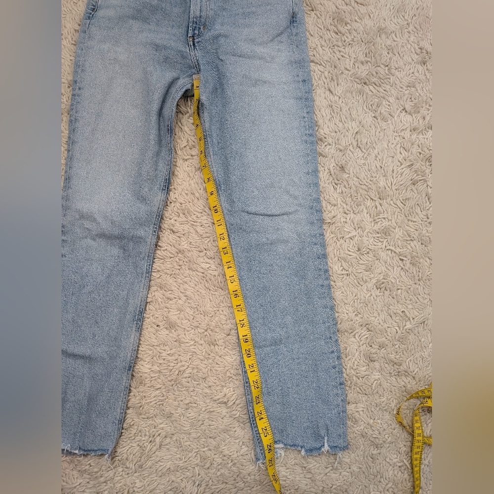 AGOLDE Merrel High Rise Straight Leg Raw Hem Jeans - Picture 11 of 11